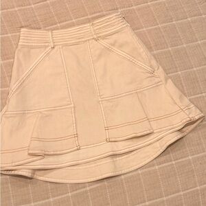 Pilcro Beige Mini Skirt